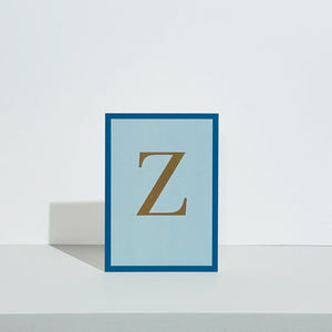 Alphabet Z Card