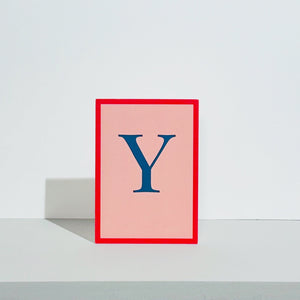 Alphabet Y Card