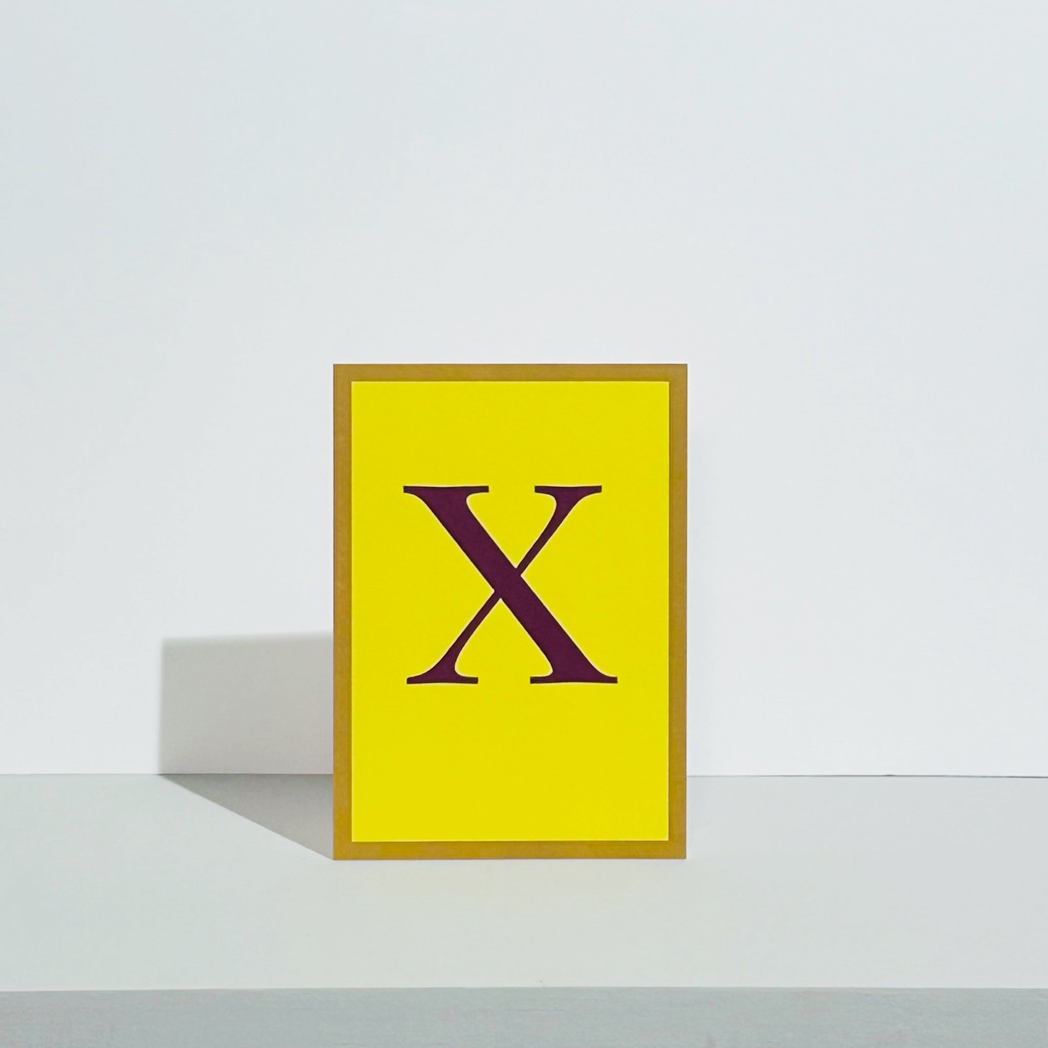 Alphabet X Card