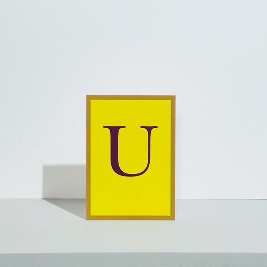 Alphabet U Card