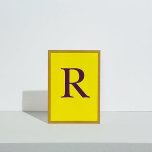 Alphabet R Card