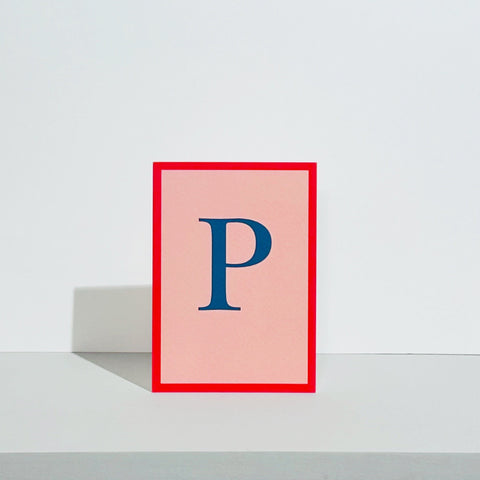 Alphabet P Card