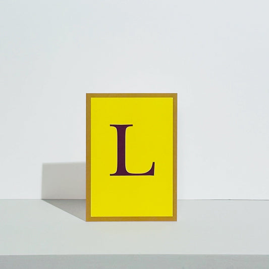 Alphabet L Card
