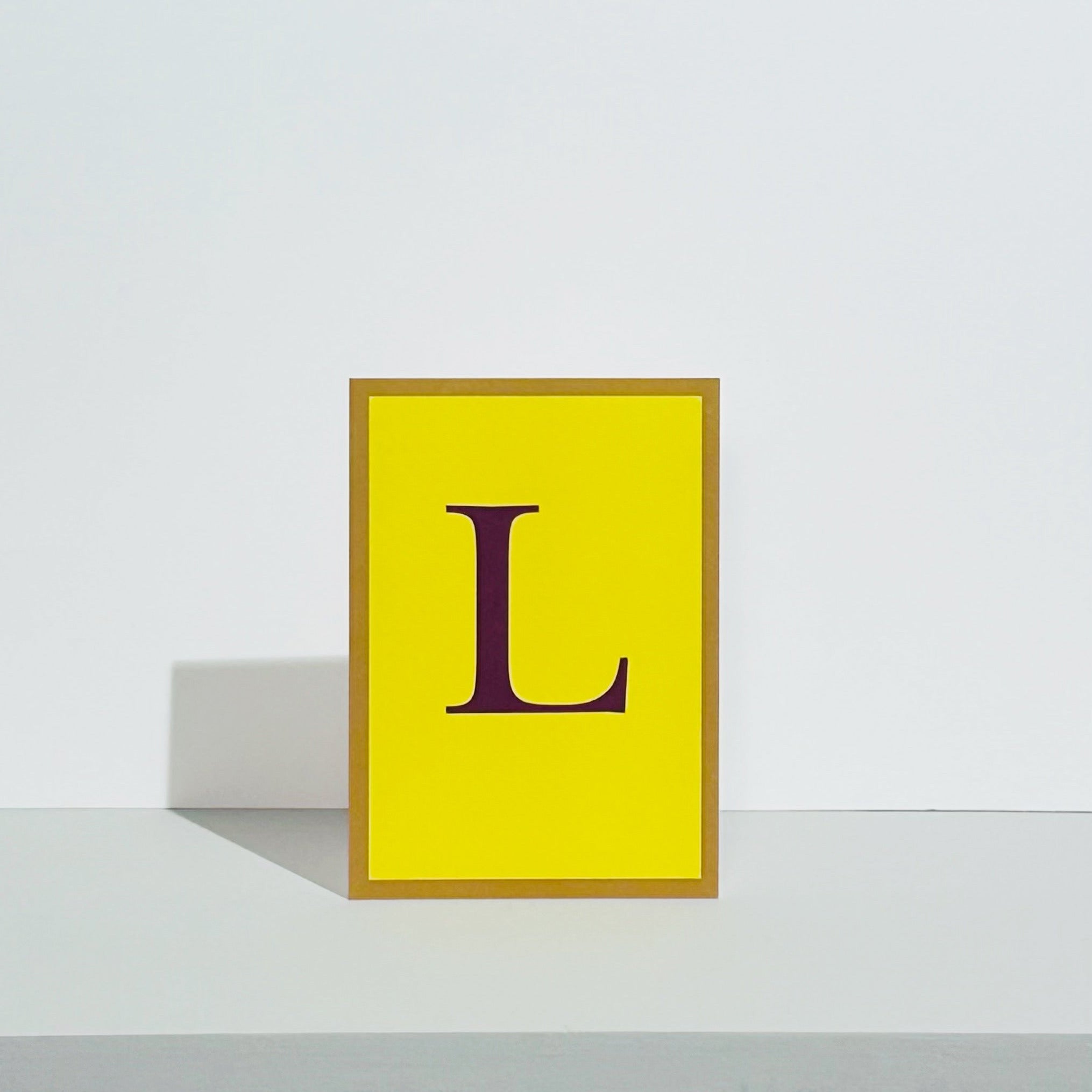 Alphabet L Card