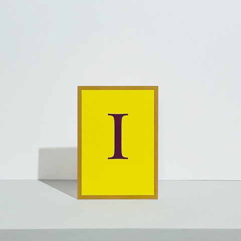 Alphabet I Card