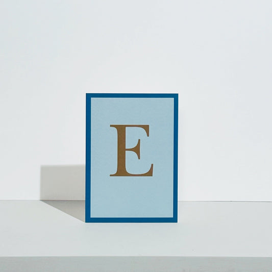 Alphabet E Card