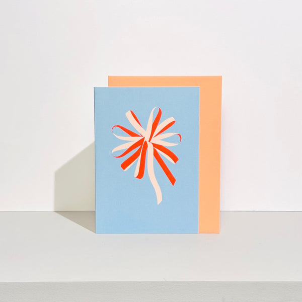 Folded Card | Swirl Red