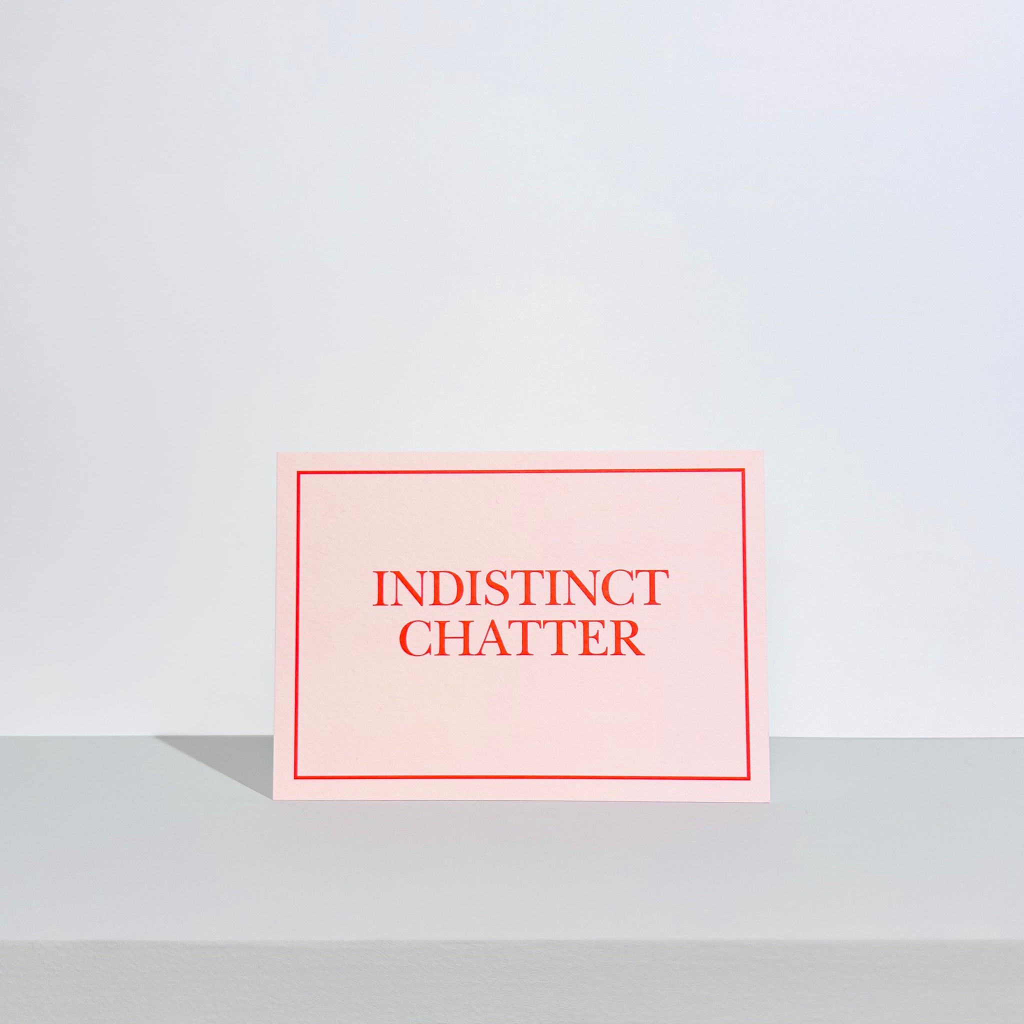 Casual Card | Indistinct Chatter