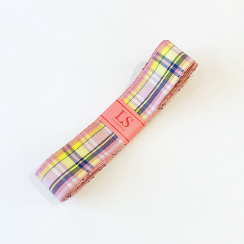 Checked Ribbon | Pink