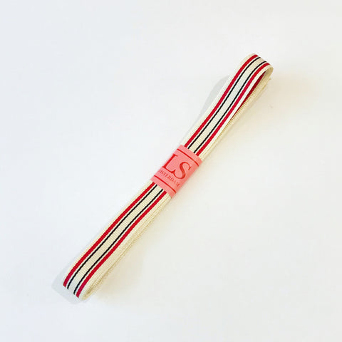 Striped Ribbon Smal | Red