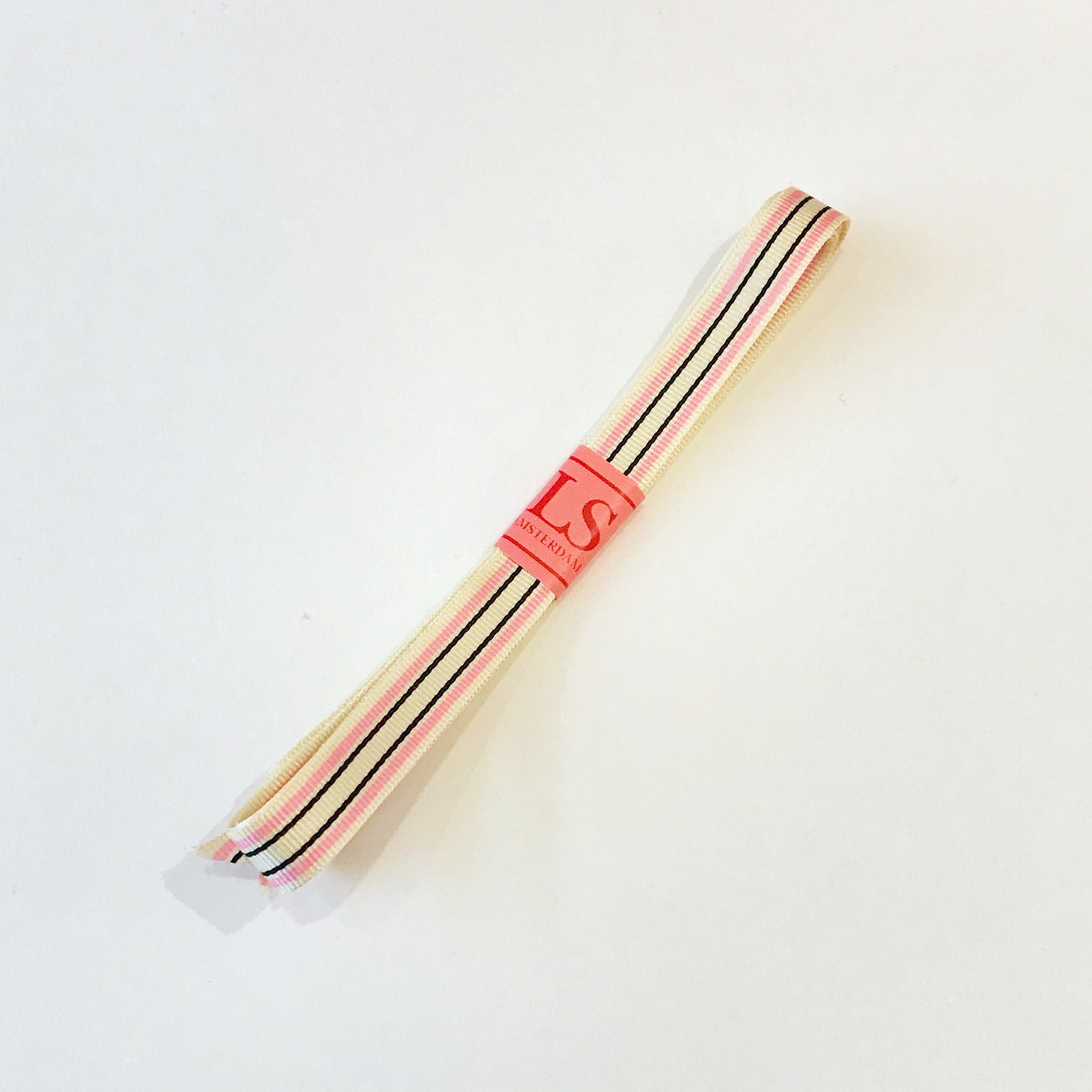 Striped Ribbon Smal | Pink