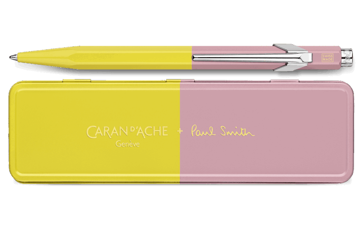 Caran D'Ache X Paul Smith 849 - Chartreuse Yellow & Rose Pink