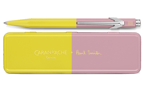 Caran D'Ache X Paul Smith 849 - Chartreuse Yellow & Rose Pink