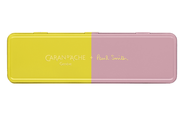 Caran D'Ache X Paul Smith 849 - Chartreuse Yellow & Rose Pink