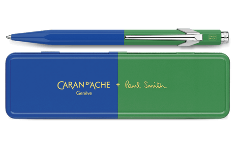 Caran D'Ache X Paul Smith 849 - Cobalt Blue & Emerald Green