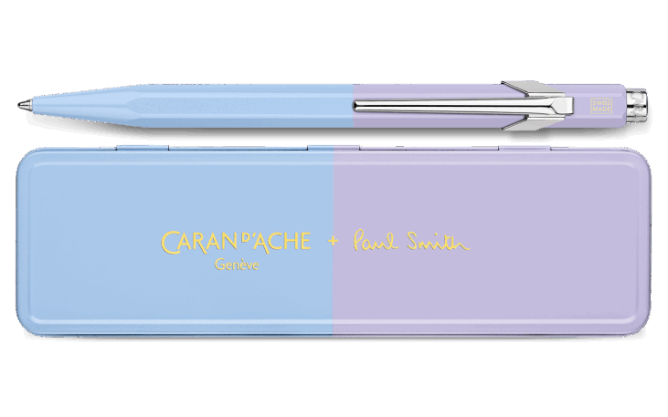 Caran D'Ache X Paul Smith 849 - Sky Blue & Lavender