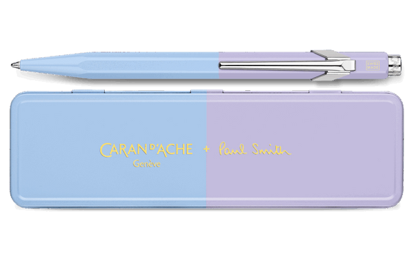 Caran D'Ache X Paul Smith 849 - Sky Blue & Lavender