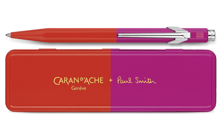 Caran D'Ache X Paul Smith 849 - Warm Red & Melrose Pink