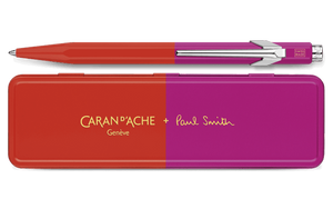 Caran D'Ache X Paul Smith 849 - Warm Red & Melrose Pink