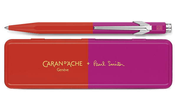 Caran D'Ache X Paul Smith 849 - Warm Red & Melrose Pink