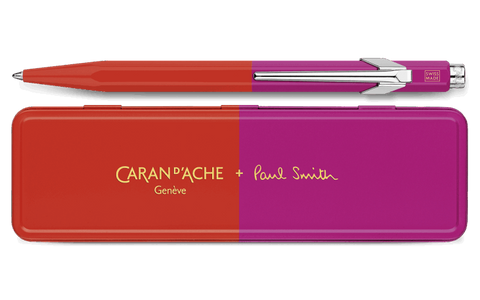 Caran D'Ache X Paul Smith 849 - Warm Red & Melrose Pink