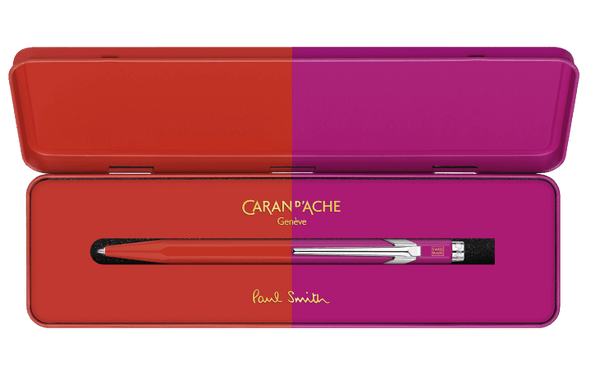 Caran D'Ache X Paul Smith 849 - Warm Red & Melrose Pink