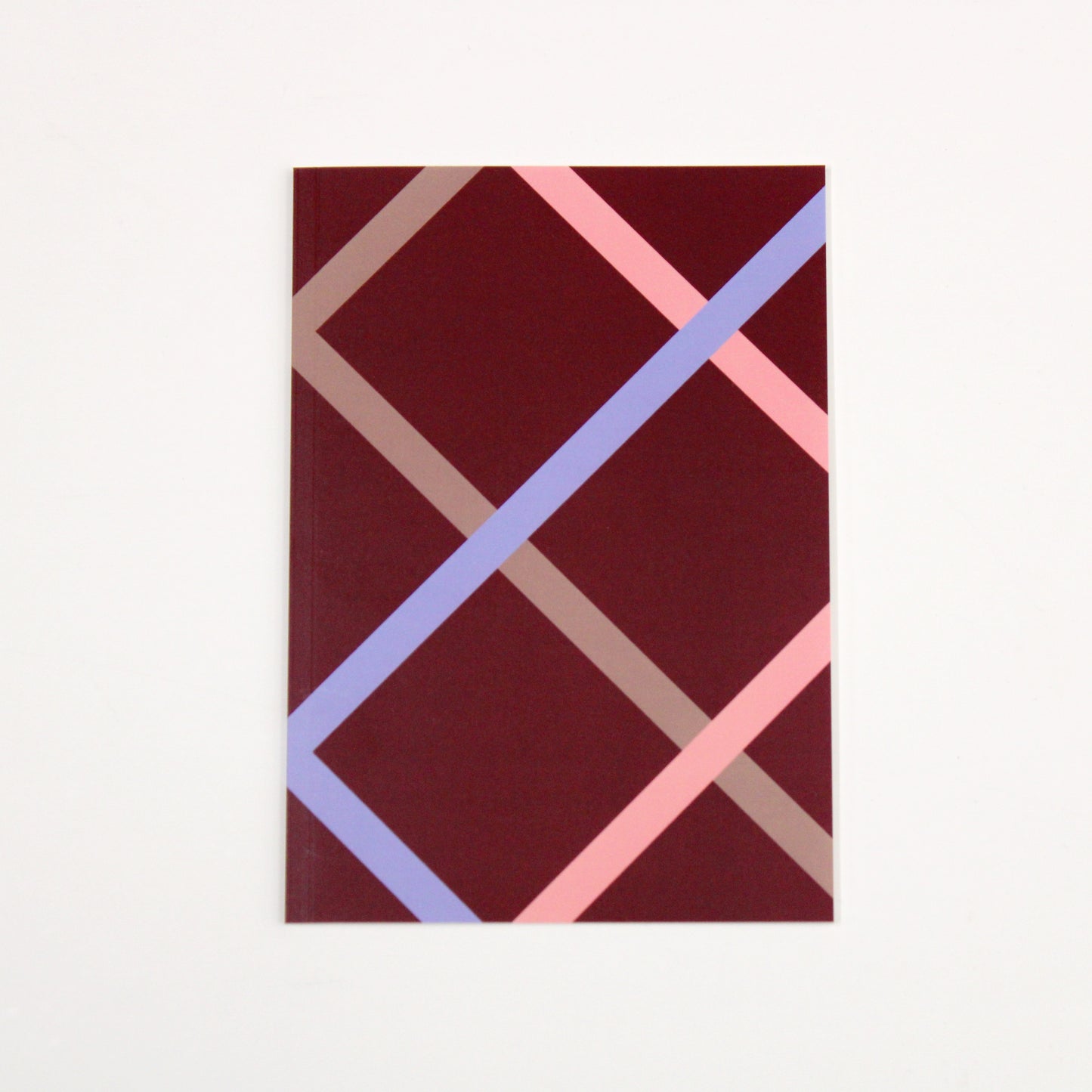 Ribbon Grid Note | Burgundy