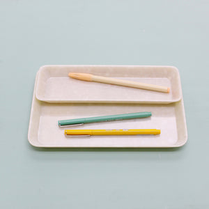 Marble Tray Grey M | Ivory